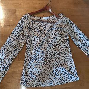 Elizabeth Hurley beach size small leopard coverup